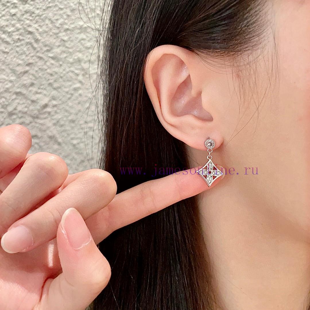 Lv Louis Vuitton's Early Spring 2025 New Product Earrings Classic Old Flower Earrings Ultra Pre y9b09vl0 - Image 3