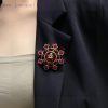 CHANELChanel Red Agate Diamond Chanel Brooch Is The Most Knowledgeable Accessory For Women. Wom r75ak991