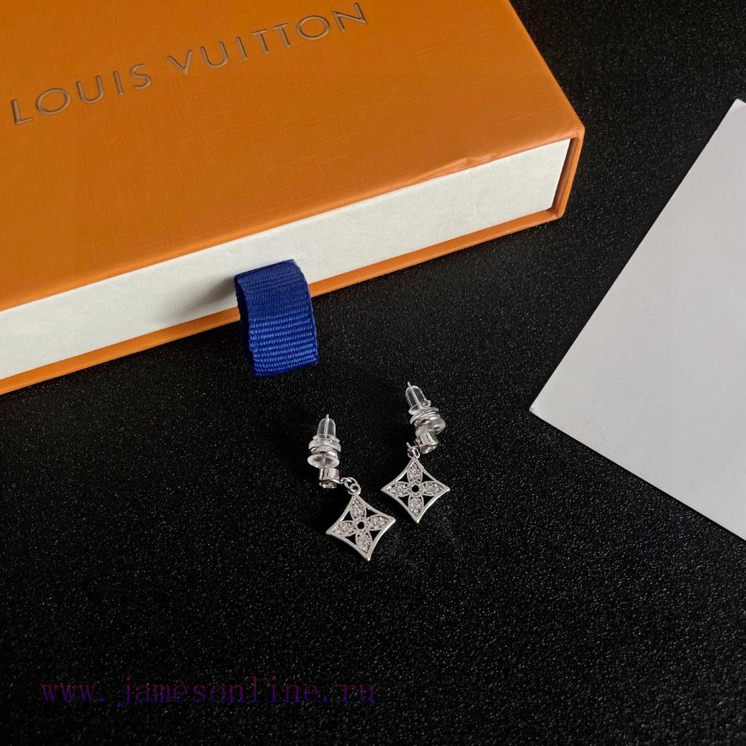 Lv Louis Vuitton's Early Spring 2025 New Product Earrings Classic Old Flower Earrings Ultra Pre y9b09vl0 - Image 6