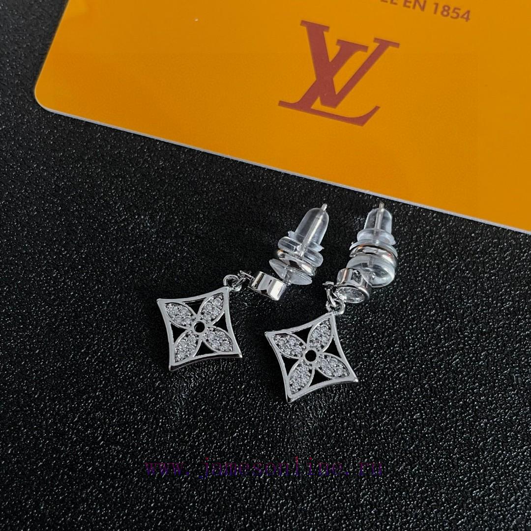 Lv Louis Vuitton's Early Spring 2025 New Product Earrings Classic Old Flower Earrings Ultra Pre y9b09vl0 - Image 7