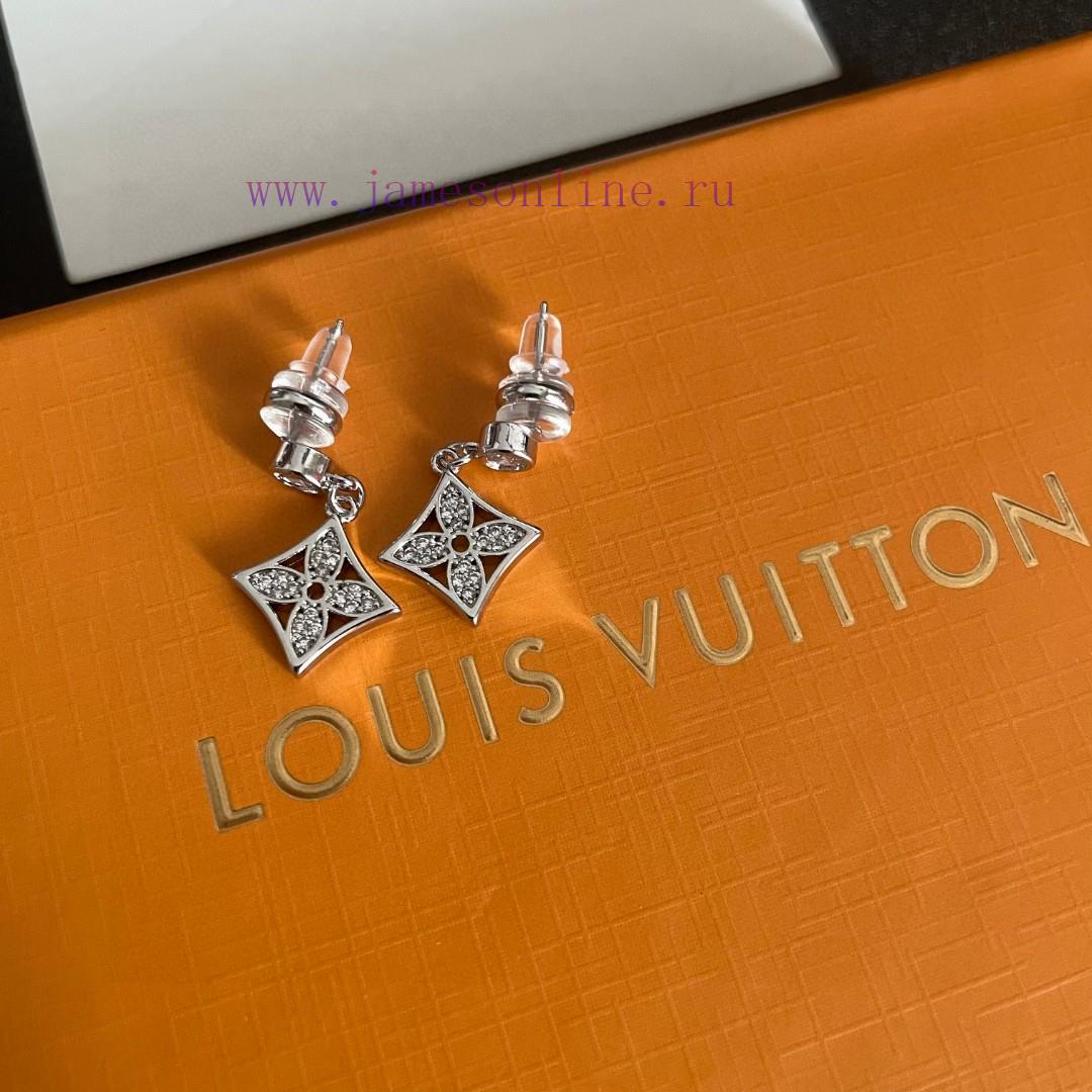 Lv Louis Vuitton's Early Spring 2025 New Product Earrings Classic Old Flower Earrings Ultra Pre y9b09vl0 - Image 8