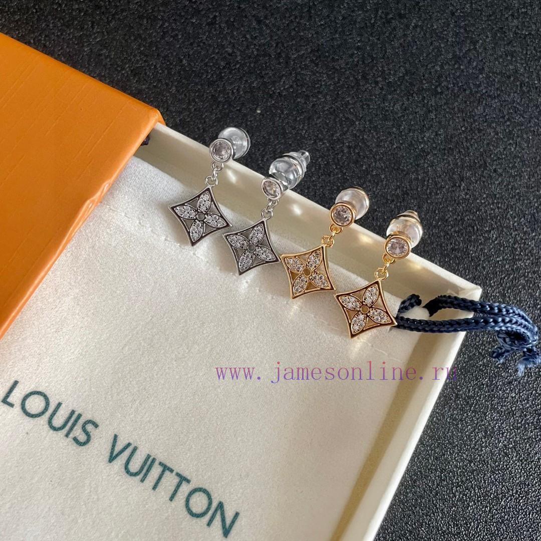 Lv Louis Vuitton's Early Spring 2025 New Product Earrings Classic Old Flower Earrings Ultra Pre y9b09vl0 - Image 10