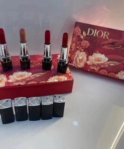 One To One/Dior Red Snake Blue Gold Lipstick Sample Five Piece Set Includes 1.5g * 5 Color Size if70yb59