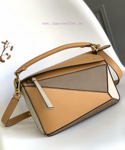 Loewe Bags Loe * We Popular Puzzle Small (small Size 24CM Shipped Small Geometric Bag Made Of Cowhide Inla 6lk9n40g