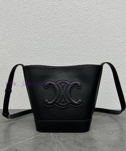 Loewe Bags CELINE 2022 Spring/Summer New CUIR Bucket Features A Three-dimensional Arc De Triomphe Logo For ocd4w9kr