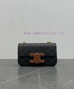 Loewe Bags New Product Launch ️️Celine022 Spring/Summer New Collection - Leather Buckle Chain Underarm Bag 9l20fus0