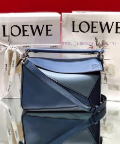 Loewe Bags Loєwє  Puzzle College Blue Color Small Edition~🧱 Latest Practices For Cabinet SynchronizationSy iupssy74