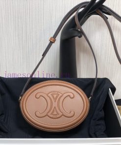 Loewe Bags CELINE | Autumn/Winter New Product~Smooth Cowhide Crossbody Oval WalletPig Nose Bag Is So Cute ecpmo7br