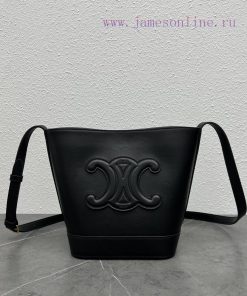 Loewe Bags CELINE 2022 Spring/Summer New CUIR Bucket Features A Three-dimensional Arc De Triomphe Logo For qg4t81bo