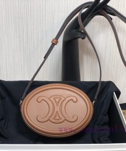 Loewe Bags CELINE | Autumn/Winter New Product~Smooth Cowhide Crossbody Oval WalletPig Nose Bag Is So Cute vx55gm1u