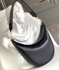 Loewe Bags The 2022 Loewe Luna Half Moon Hobo Handbag Features A Sleek Body Design With Sculpted Contours pm799erq