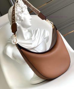 Loewe Bags The 2022 Loewe Luna Half Moon Hobo Handbag Features A Sleek Body Design With Sculpted Contours 6qs71587