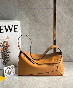 Loewe Bags ꫛꫀꪝ In Stock DeliveryPuzzle Hobo Underarm Bag Classic CaramelUsing Ultra Soft Napa Calf Leather wbquos2n
