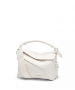 Loewe Bags Loewe Small Satin Beef Leather Puzzle Edge HandbagLOEWE's Debut Handbag Features A Rectangular xkuq1e2n