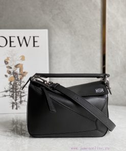 Loewe Bags Loєwє  Puzzle Black Plain Small Size~🧱 Latest Practices For Cabinet SynchronizationSynchronize b8p8e19z