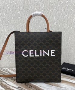 Loewe Bags Top Selling Series CABAS TRIOMPHE Canvas Small Vertical Handbag65% Coated Canvas 35% Calf Leath h863e408
