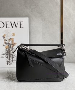 Loewe Bags Loєwє  Puzzle Black Plain Small Size~🧱 Latest Practices For Cabinet SynchronizationSynchronize 3j03lp7d
