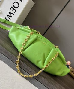 Loewe Bags . New Small Cow Leather Handbag With Chain PaseoExquisite Workmanship Simple And Elegant Silhou azuwzvok