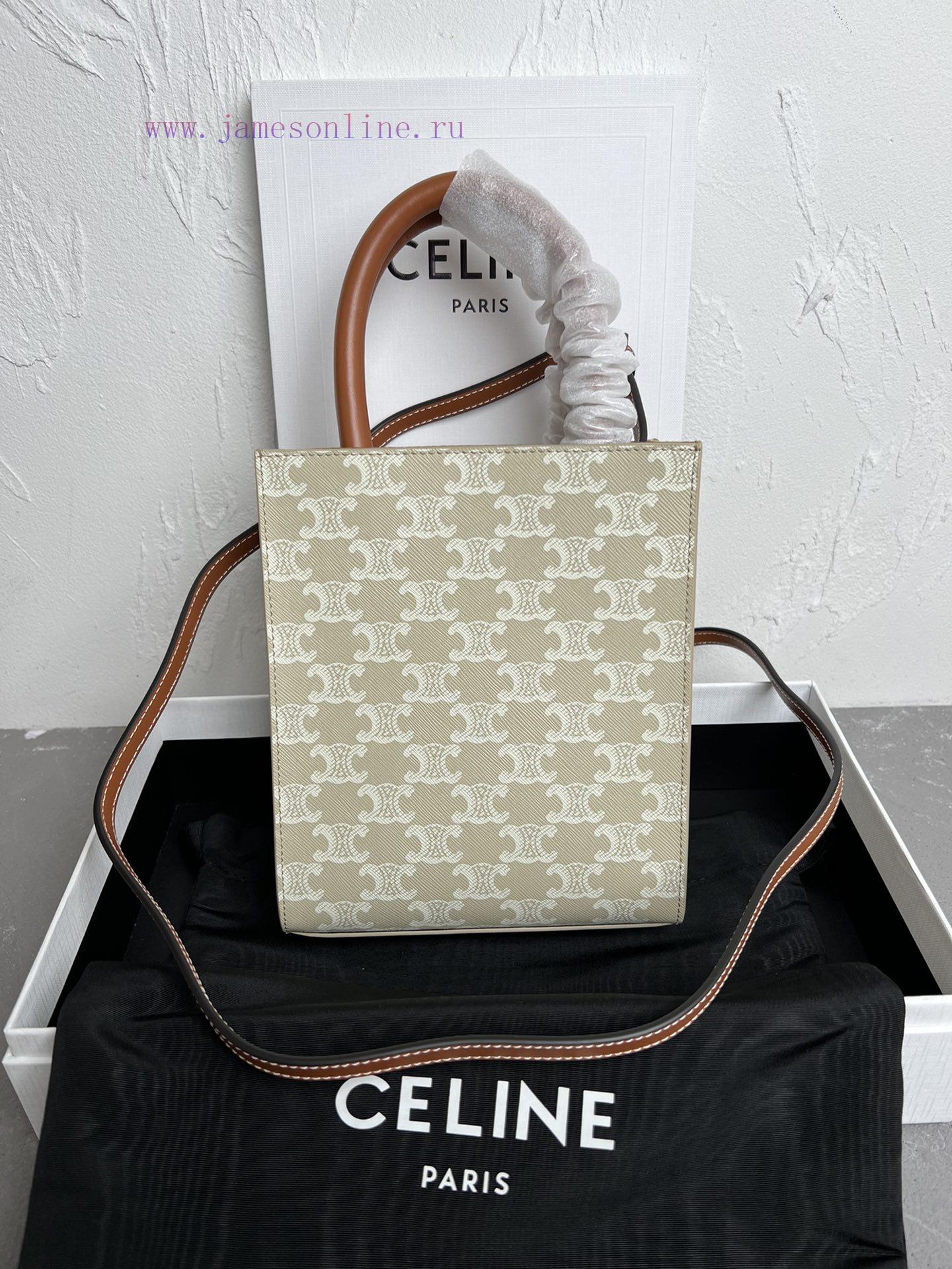 Loewe Bags New Color CELIN-E CABAS Mini Logo Printed Cow Leather Vertical HandbagNew Logo Printing Series q14ac70y - Image 2
