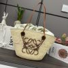 Loewe Bags .LO℮w℮ 🧺 Iraka Palm Fiber And Cow Leather Anagram Basket Handbag * A Traditional Basket Handbag 07kqypoi