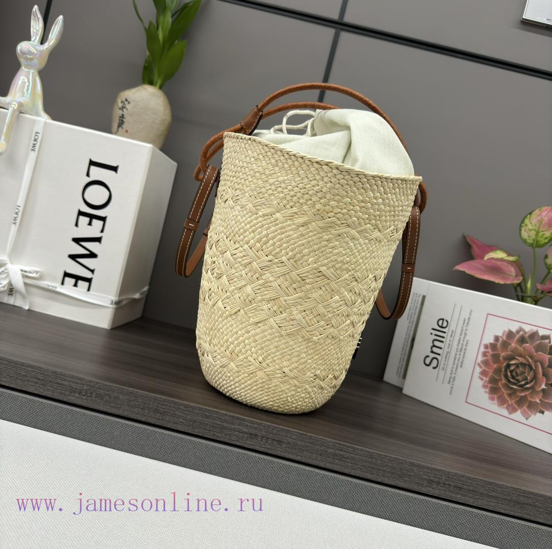 Loewe Bags .LO℮w℮ 🧺 Iraka Palm Fiber And Cow Leather Anagram Basket Handbag * A Traditional Basket Handbag 07kqypoi - Image 3