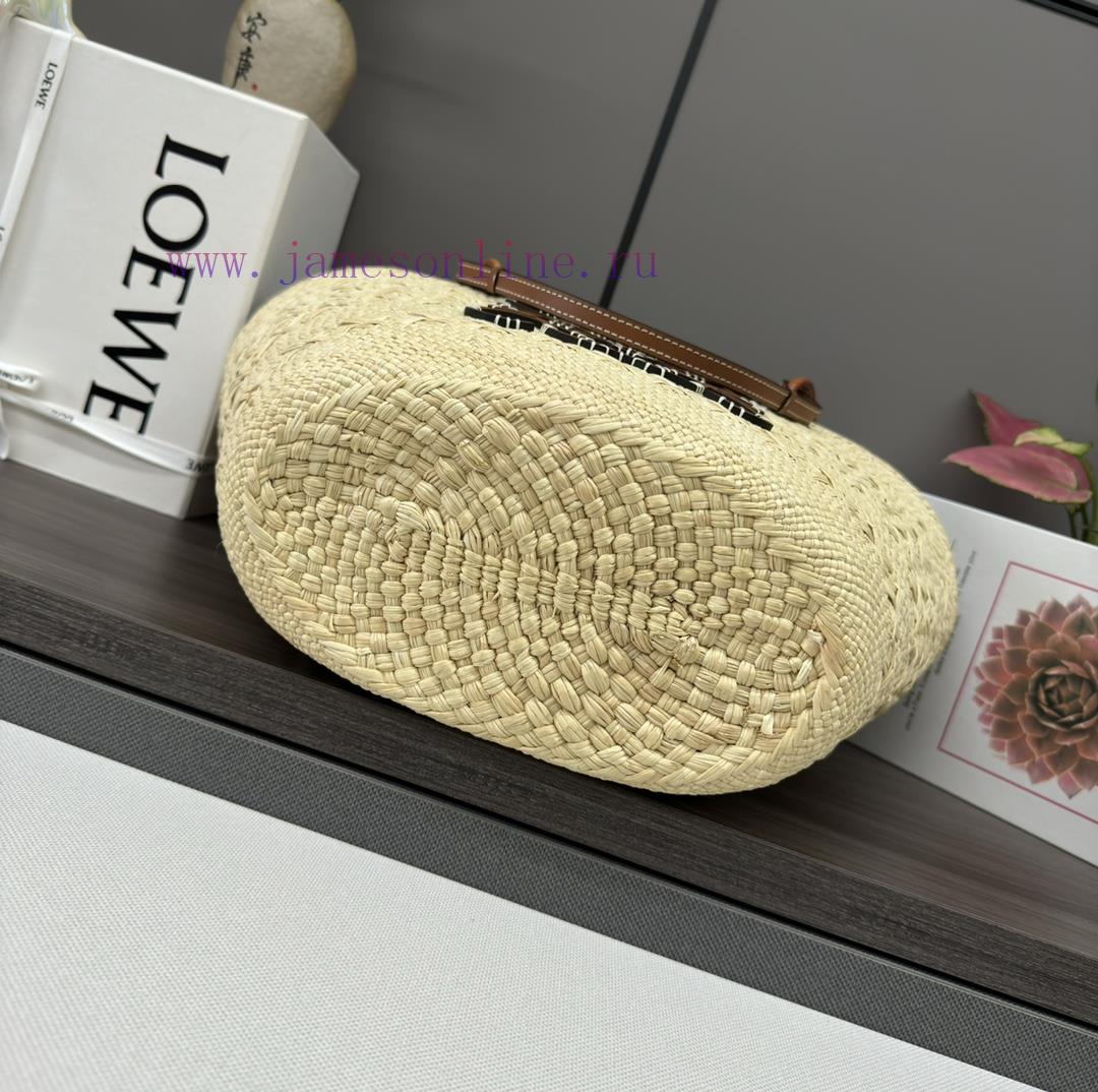 Loewe Bags .LO℮w℮ 🧺 Iraka Palm Fiber And Cow Leather Anagram Basket Handbag * A Traditional Basket Handbag 07kqypoi - Image 5