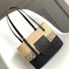 Loewe Bags . 𝑳𝒐𝒆𝒘𝒆 Gradient Coconut Fiber And Cow Leather Square Basket Handbag 🧺 New ColorA Traditional S j7ask3ri