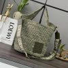 Loewe Bags . L ⊚℮ W ℮ Mini Coconut Fiber And Beef Leather Slit Handbag 🧺 NEWMulti Functional Slit Tote Han 4j4elbfu