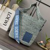 Loewe Bags . L ⊚℮ W ℮ Mini Coconut Fiber And Beef Leather Slit Handbag 🧺 NEWMulti Functional Slit Tote Han dei3hwxn