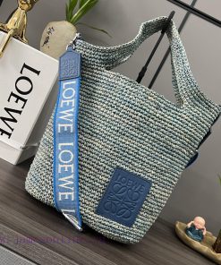 Loewe Bags . L ⊚℮ W ℮ Mini Coconut Fiber And Beef Leather Slit Handbag 🧺 NEWMulti Functional Slit Tote Han dei3hwxn