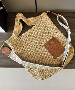 Loewe Bags . L ⊚℮ W ℮ Mini Coconut Fiber And Beef Leather Slit Handbag 🧺 NEWMulti Functional Slit Tote Han pvmw8kn3