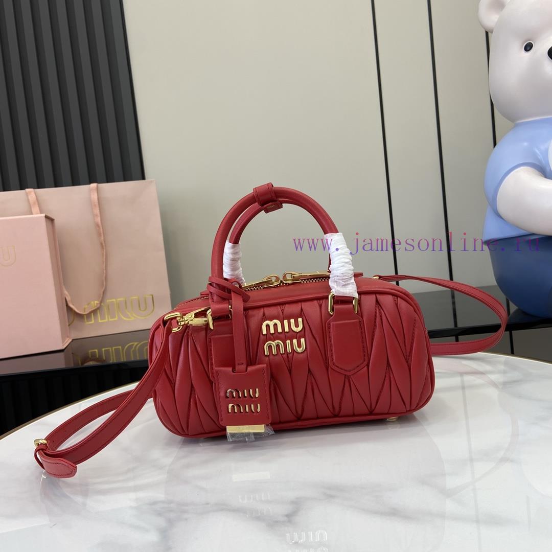 MiuMiu Bags M Home's New Bowling Bag With Complete Original Packaging Featured On The Official Website Is D c2hvpivk