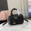 MiuMiu Bags New Arcadia Matelasse Sheep Leather Small (19cm) Bowling Handbag/Crossbody Bag~Gram SheepskinTh m27ww556