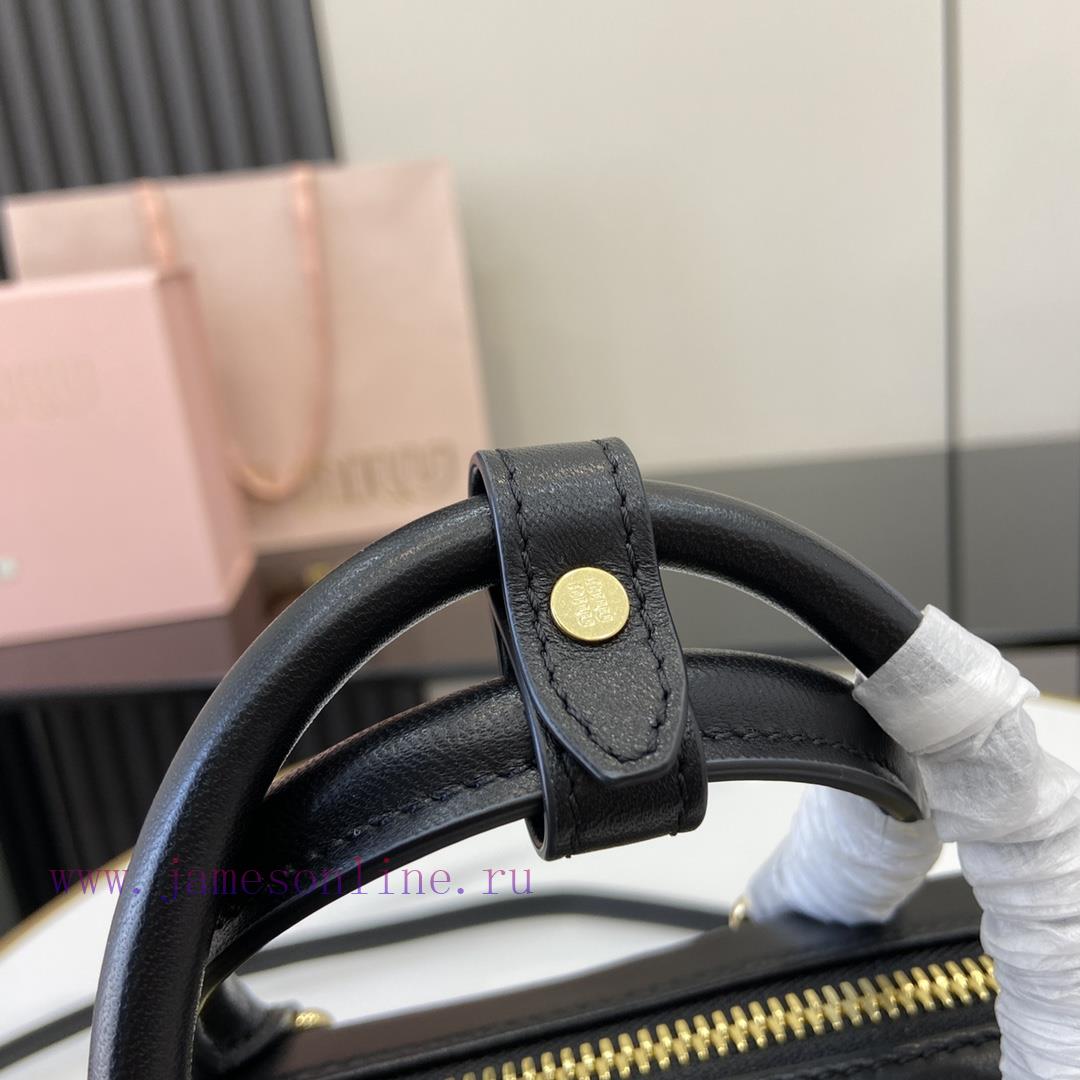MiuMiu Bags New Arcadia Matelasse Sheep Leather Small (19cm) Bowling Handbag/Crossbody Bag~Gram SheepskinTh m27ww556 - Image 8