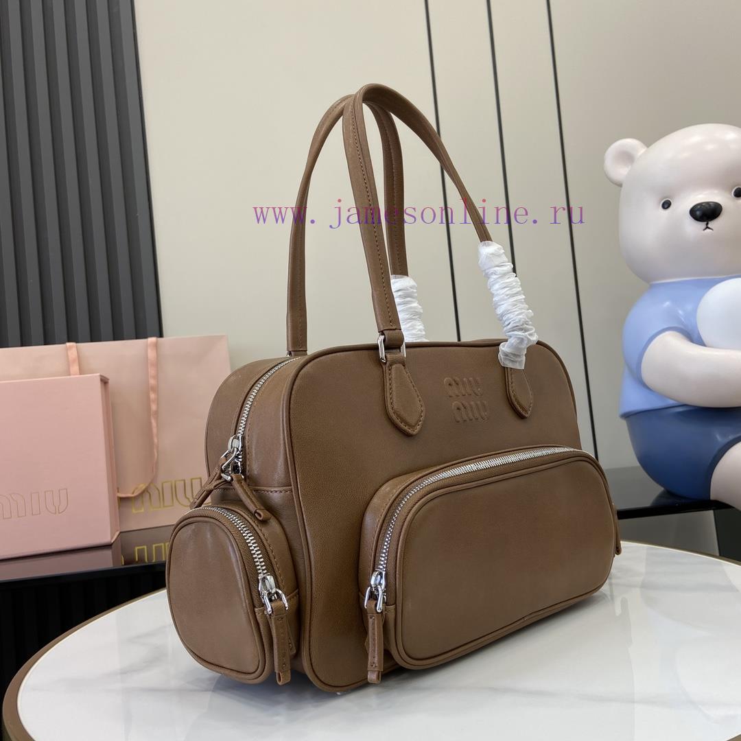 MiuMiu Bags New Adventure Nappa Sheepskin Handbag/shoulder Bag With Full Original Packaging - BrownThis Han fakn5qhi - Image 3