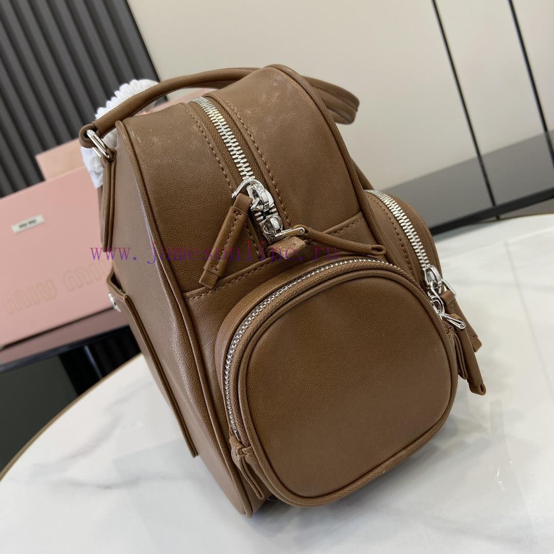 MiuMiu Bags New Adventure Nappa Sheepskin Handbag/shoulder Bag With Full Original Packaging - BrownThis Han fakn5qhi - Image 6