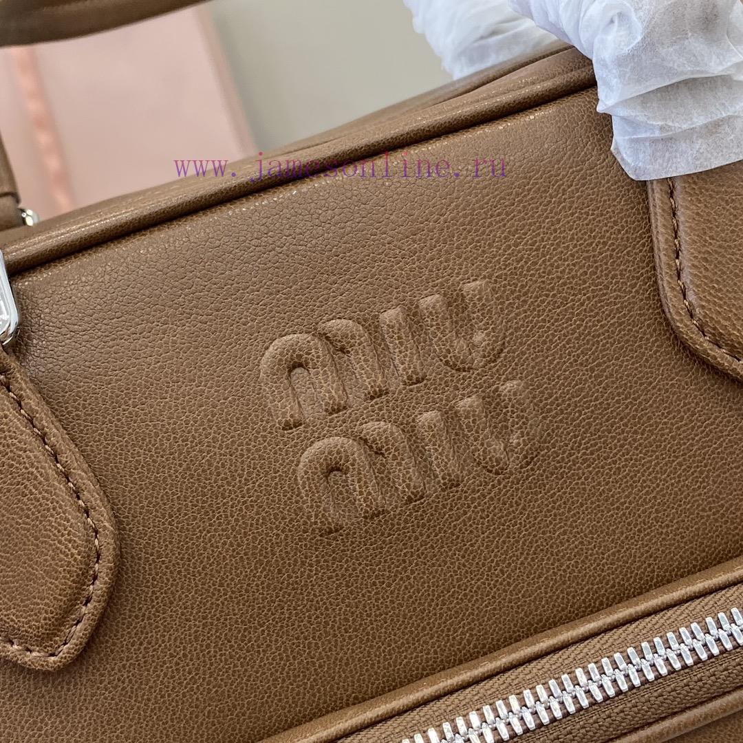 MiuMiu Bags New Adventure Nappa Sheepskin Handbag/shoulder Bag With Full Original Packaging - BrownThis Han fakn5qhi - Image 7