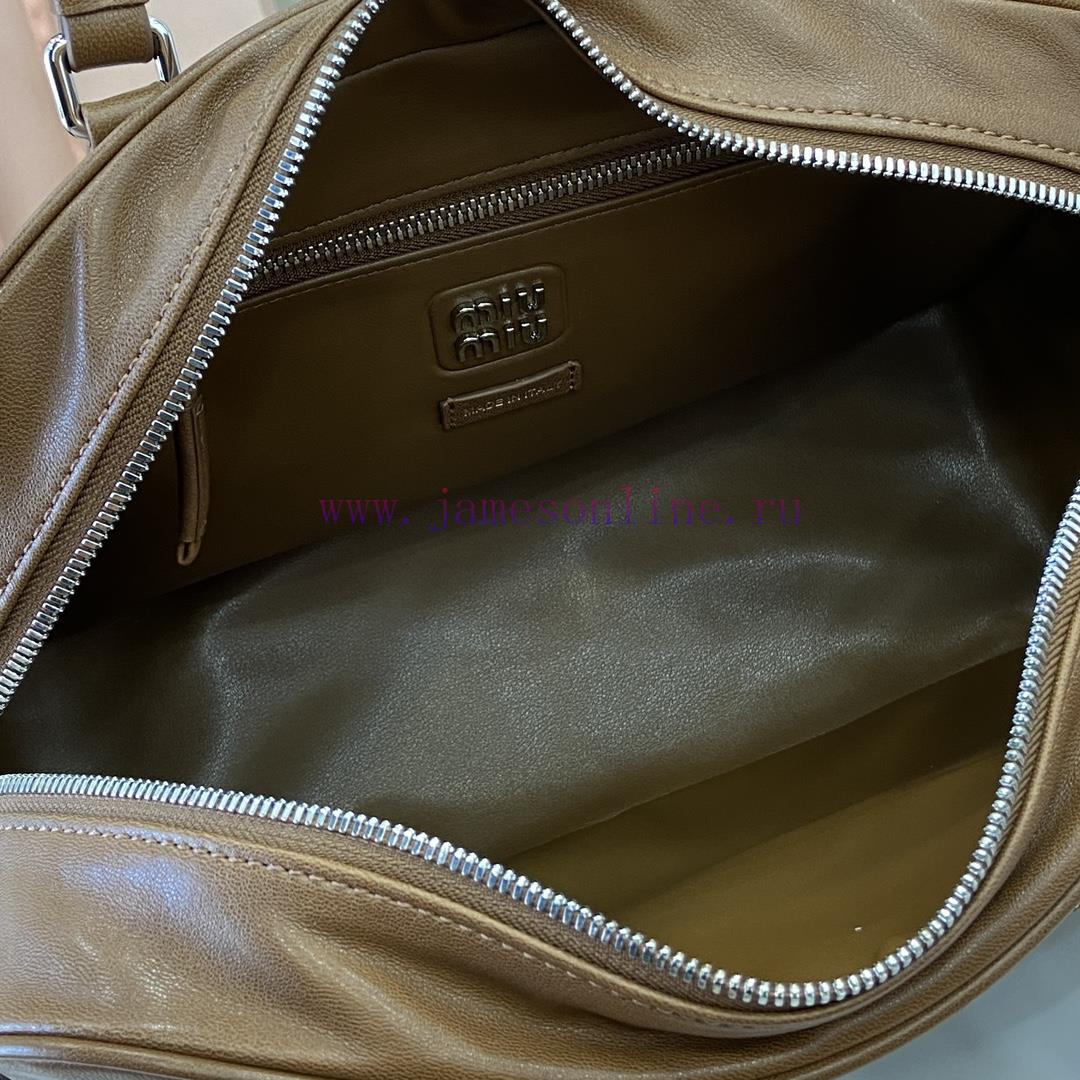 MiuMiu Bags New Adventure Nappa Sheepskin Handbag/shoulder Bag With Full Original Packaging - BrownThis Han fakn5qhi - Image 9