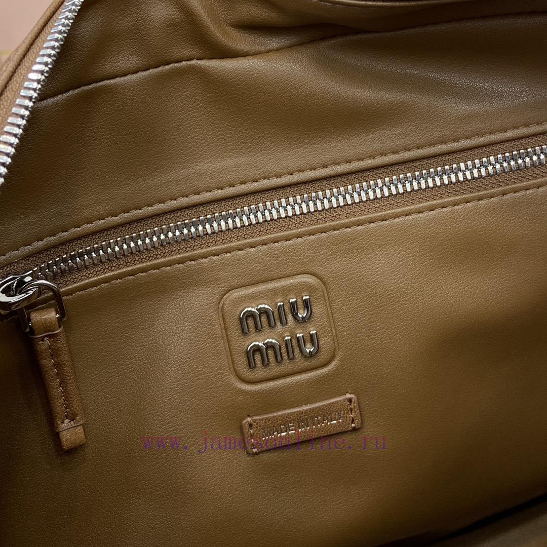 MiuMiu Bags New Adventure Nappa Sheepskin Handbag/shoulder Bag With Full Original Packaging - BrownThis Han fakn5qhi - Image 10