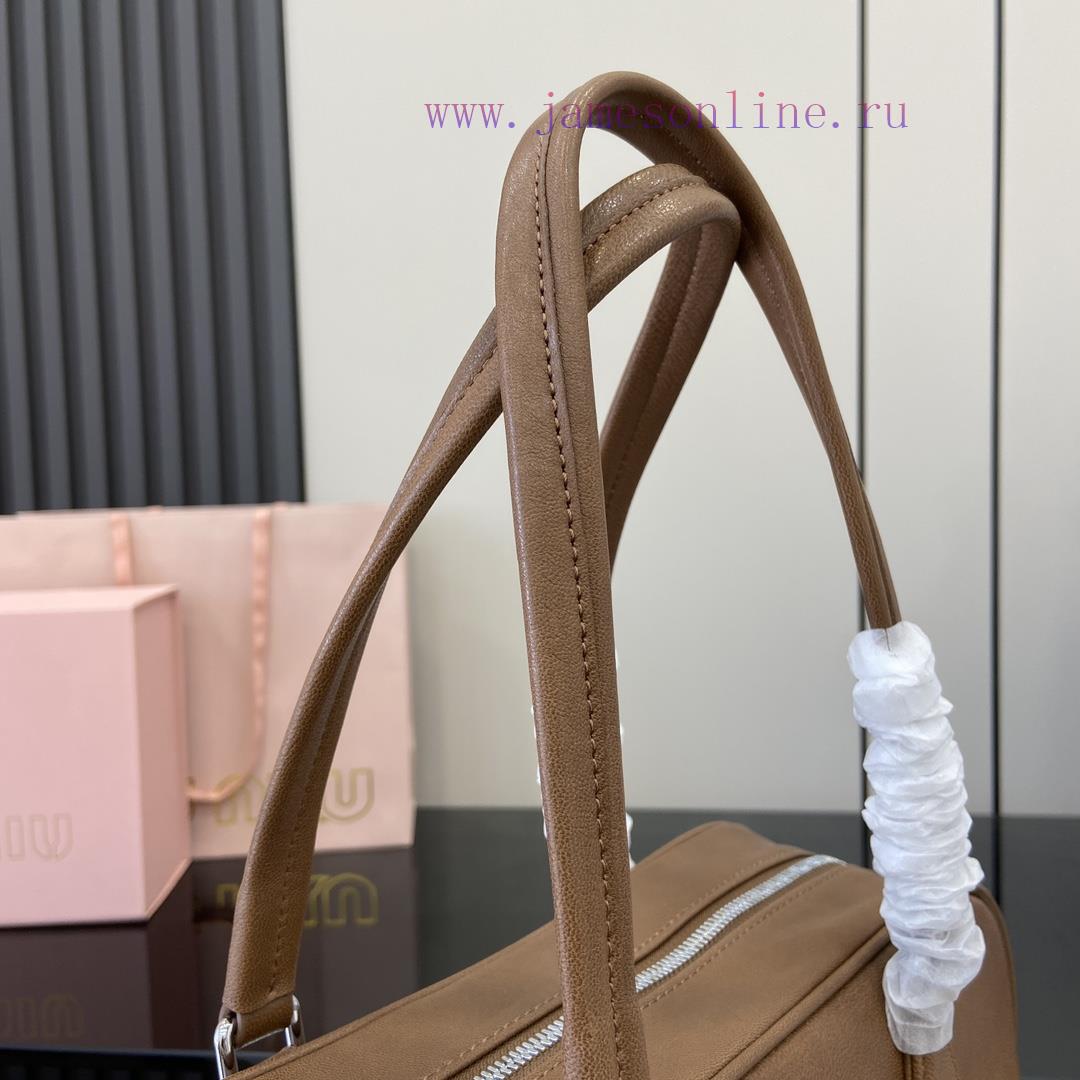 MiuMiu Bags New Adventure Nappa Sheepskin Handbag/shoulder Bag With Full Original Packaging - BrownThis Han fakn5qhi - Image 11