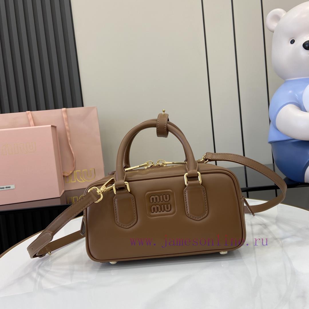 MiuMiu Bags New MIU MIU With Full Original PackagingCaramel Bowling Upper Body Effect Miu Miu Ladies Arcadi rv3lide6
