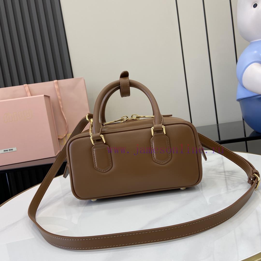 MiuMiu Bags New MIU MIU With Full Original PackagingCaramel Bowling Upper Body Effect Miu Miu Ladies Arcadi rv3lide6 - Image 4