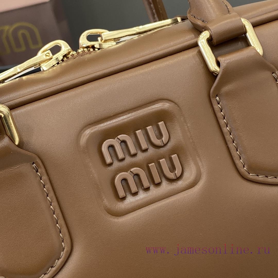 MiuMiu Bags New MIU MIU With Full Original PackagingCaramel Bowling Upper Body Effect Miu Miu Ladies Arcadi rv3lide6 - Image 6
