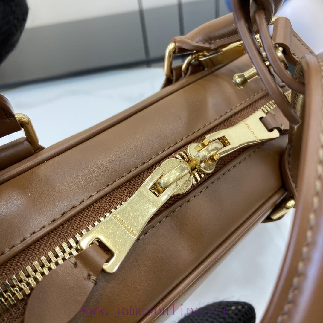 MiuMiu Bags New MIU MIU With Full Original PackagingCaramel Bowling Upper Body Effect Miu Miu Ladies Arcadi rv3lide6 - Image 7