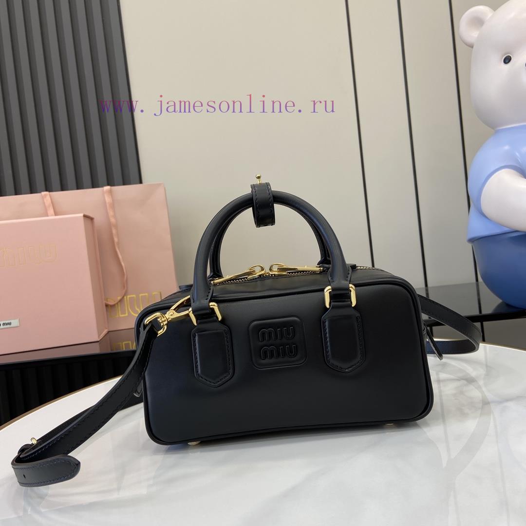 MiuMiu Bags New MIU MIU With Full Original PackagingBlack Bowling Upper Body Effect Miu Miu Ladies ArcadiaT 6zw2ajey - Image 2