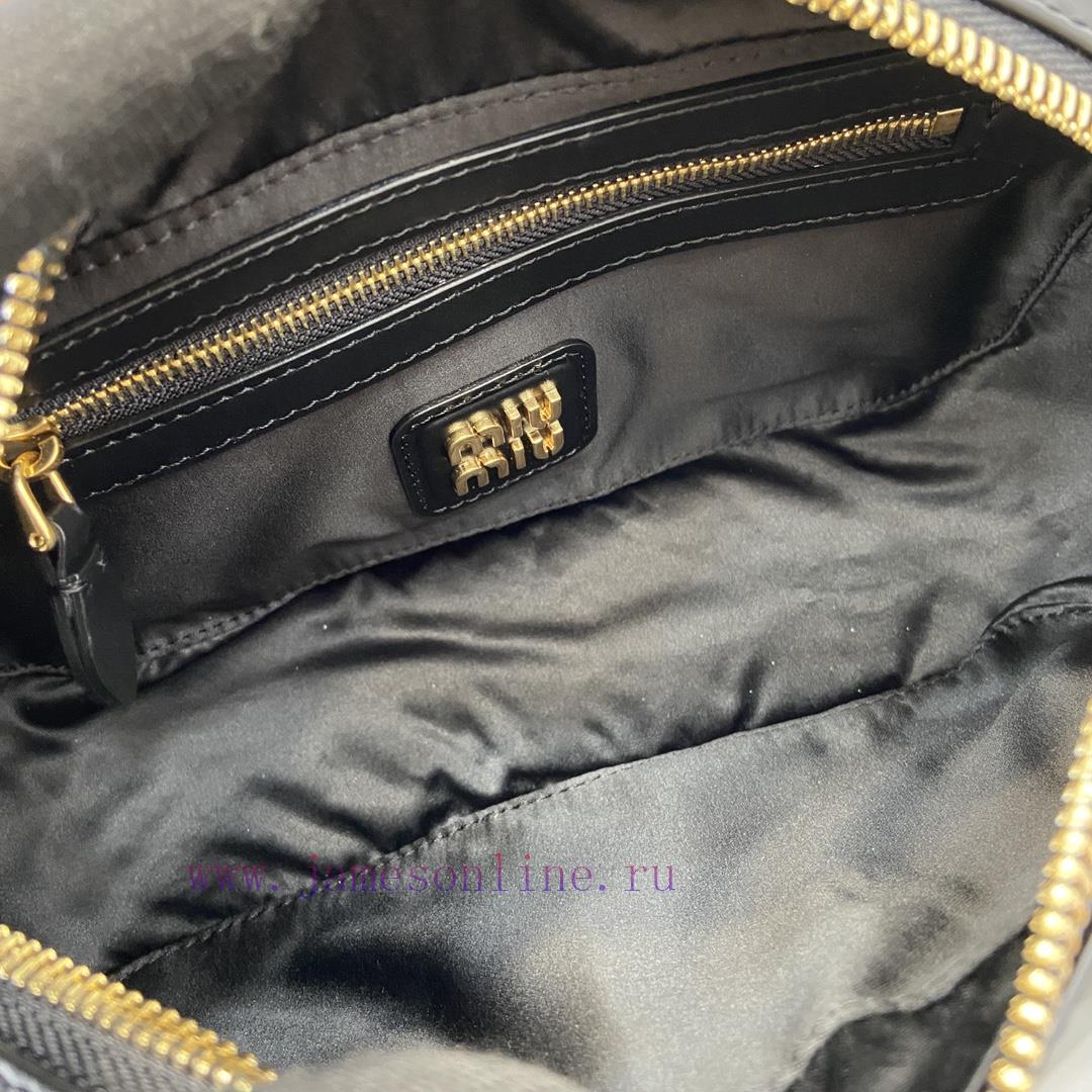 MiuMiu Bags New MIU MIU With Full Original PackagingBlack Bowling Upper Body Effect Miu Miu Ladies ArcadiaT 6zw2ajey - Image 9