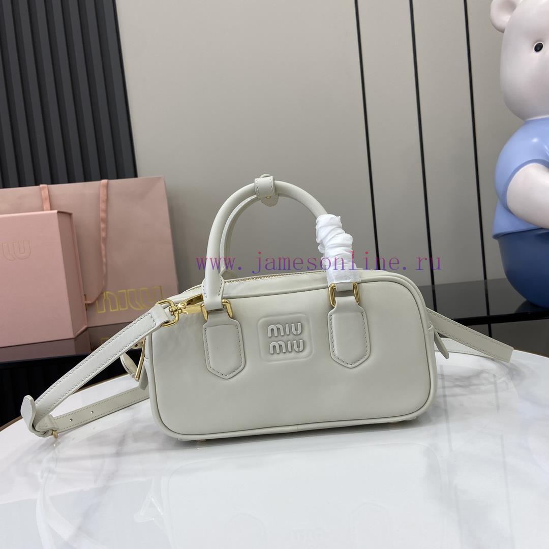 MiuMiu Bags New MIU MIU With Full Original PackagingCaramel Bowling Upper Body Effect Miu Miu Ladies Arcadi x4d5kx06