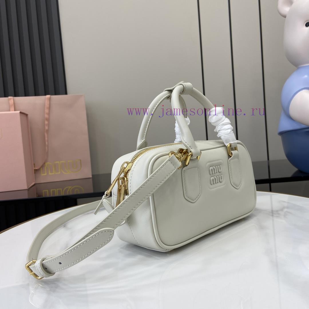 MiuMiu Bags New MIU MIU With Full Original PackagingCaramel Bowling Upper Body Effect Miu Miu Ladies Arcadi x4d5kx06 - Image 3