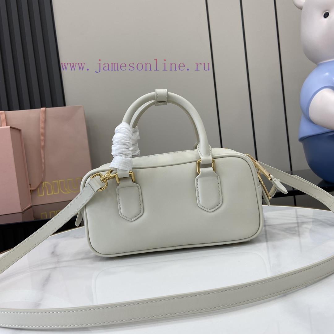 MiuMiu Bags New MIU MIU With Full Original PackagingCaramel Bowling Upper Body Effect Miu Miu Ladies Arcadi x4d5kx06 - Image 4
