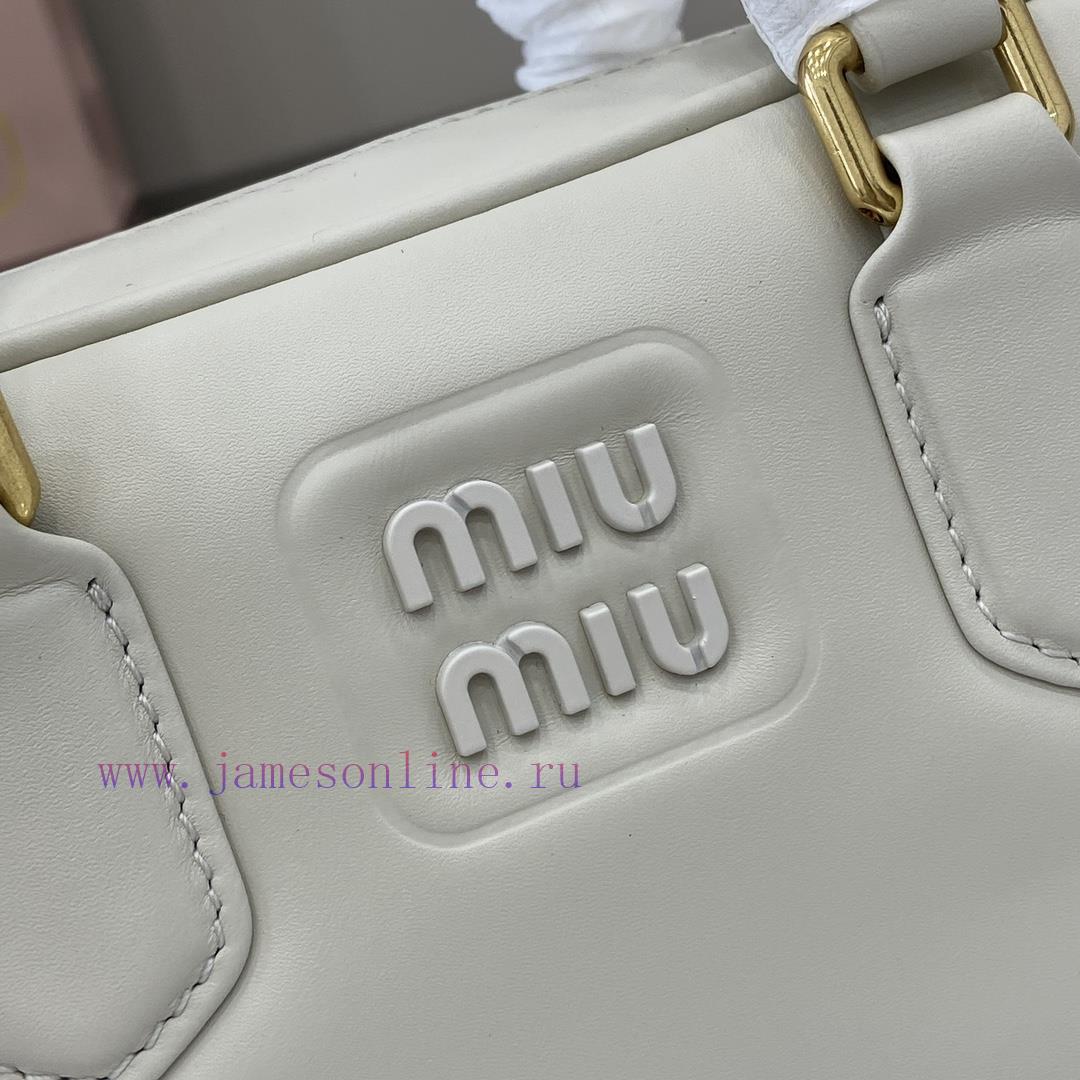MiuMiu Bags New MIU MIU With Full Original PackagingCaramel Bowling Upper Body Effect Miu Miu Ladies Arcadi x4d5kx06 - Image 6